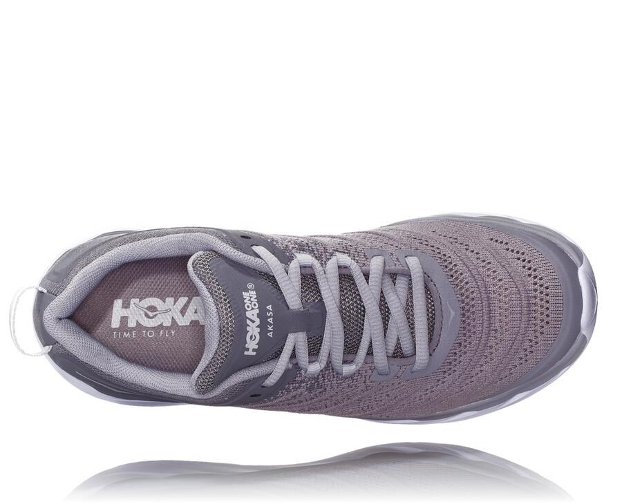 Hoka Australia One One Akasa - Womens Running Shoes Grey - PJUMX-1340